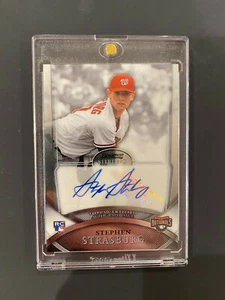 2010 Bowman Sterling Stephen Strasburg Auto Rookie RC #1 - Picture 1 of 2