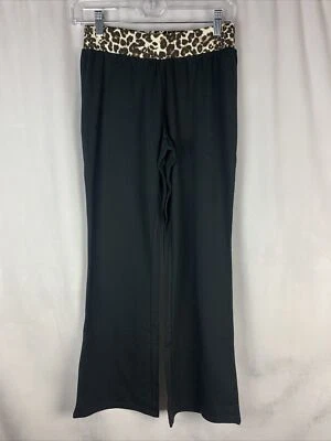 Pantalones Monroe & Main Negros Talla S Estampado Animal Cintura Foto 1 de 4