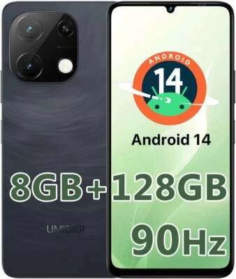 UMIDIGI G9T 8GB+128GB 6.75'' Octa Core Android 14 Dual SIM Unlocked Smartphone