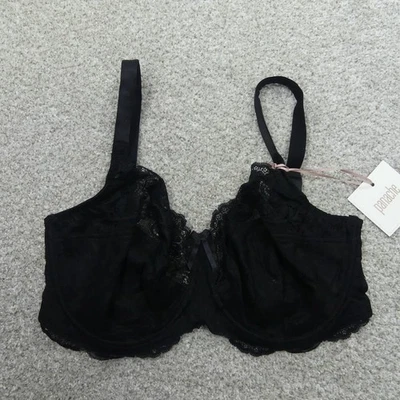Panache Bra Womens 32H Black Lace Underwired Full Cup Andorra 5675 - Image 1 of 4