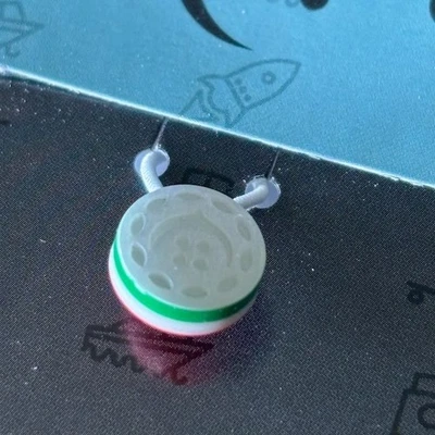 Cochic Italian Explorer Shirt Collar Stays Button Extenders Green White Red Set - Image 1 of 4