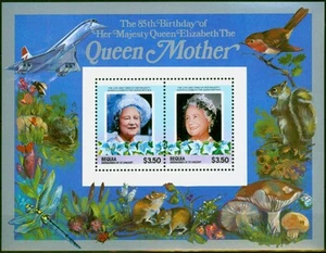 Bequia St Vincent 1985 Queen Mother 85th Birthday $7 Mini Sheet V F MNH - Picture 1 of 1