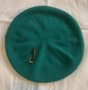 JOHN LEWIS - Baskenmütze Damen grün/jadefarben 100 % reines Kaschmir *neu mit Etikett* - Bild 1 von 7