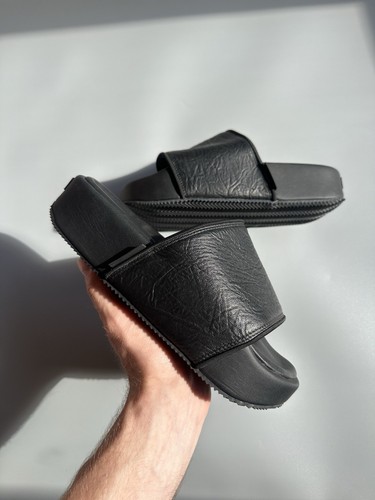 ADIDAS Y 3 YOHJI YAMAMOTO SLIDES IN PELLE GW8631 PANTOFOLE UOMO US 7