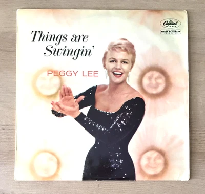 PEGGY LEE -  THINGS ARE SWINGIN' 12" VINYL LP, CAPITOL, T 1049 (1958) VG/EX - Image 1 of 4