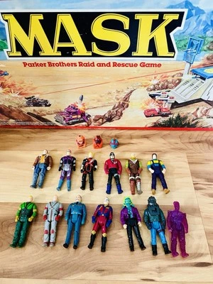 M.A.S.K. Gran Lote de Figuras de Acción Kenner y Cascos RARO Juguetes MASCARILLA De Colección Años 80 Foto 1 de 4