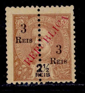Portuguese India - 1914 King Carlos Local Republica 3r OVP 2 1/2r - NGAI - Picture 1 of 1