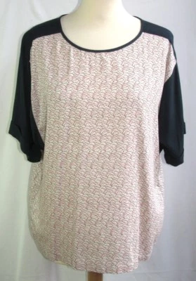 ACOTE COTELAC - HAUT M. COURTES FLUIDE CRÈME BLEU & MOTIFS T 4 = 44 - EXCL. ETAT - Photo 1/4