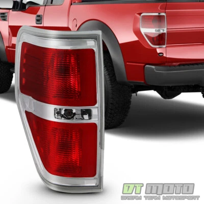 2009-2014 Ford F150 F-150 Pickup Truck Chrome Trim Tail Light Brake Driver Side - Image 1 of 4