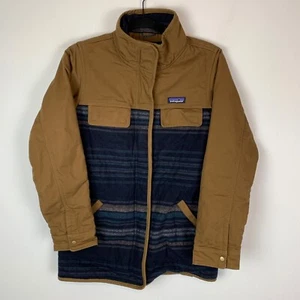 Patagonia Women's Out Yonder Coat Owl Brown Blue Western Style Size XS - Picture 1 of 12