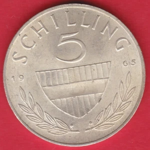 R* AUSTRIA 5 CHELINES PLATA 1965 SIN CIRCULAR DETALLES #N333 - Imagen 1 de 2
