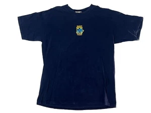 Walt Disney World Presents Sweet Toons Graphic Shirt Mickey Goofy Sz Large Navy - Picture 1 of 6