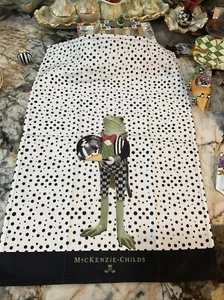 MACKENZIE-CHILDS FIRST COURSE DISH TOWEL FERGAL FROG BUTLER NIP - Picture 1 of 7