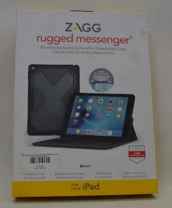 Zagg robuster Messenger und Bluetooth Tastatur für Apple iPad - schwarz*neu unbenutzt* - Bild 1 von 4