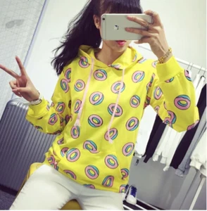 Kpop GOT7 Mark Just Right Donut Hoodie Korean Sweatshirt Pocket Hooded Sweater - Foto 1 di 5