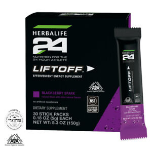 NEW ORIGINAL HERBALIFE Herbalife24® Liftoff®: Blackberry Spark 30 STICK PACKS