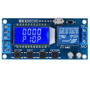 5V12V24V Zeitverzögerung Relais Modul Delay Off Zyklus Timer 0,01s-9999min LCD Display - Bild 1 von 12