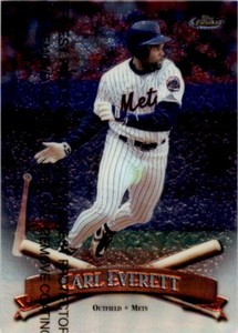 1998 Topps Finest Carl Everett . New York Mets #41