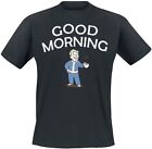 Difuzed - Tee-Shirt Hommes - Fallout » Good Matin « (Noir) Chemise T-Shirt Jeux