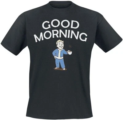Difuzed - T-Shirt Herren - Fallout »Good Morning« (schwarz) Shirt Tshirt Gaming - Bild 1 von 3