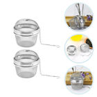 2 Pcs Threaded Tea Strainers Infuser Tea Accessory Tea Balls Loose Tea