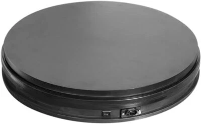 Electric Motorized Rotating Turntable Display Stand 14in 110Lb Max Loading Black - Image 1 of 4