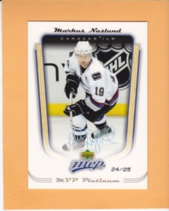 MARKUS NASLUND 2005-06 UPPER DECK MVP SP 24/25 PLATINUM #369 VANCOUVER CANUCKS