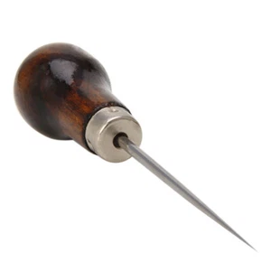 1/2/3pcs Ahle 11.5 cm Vorstecher Sattler Basteln Lochen Loch Holzgriff Leder Neu - Bild 1 von 6