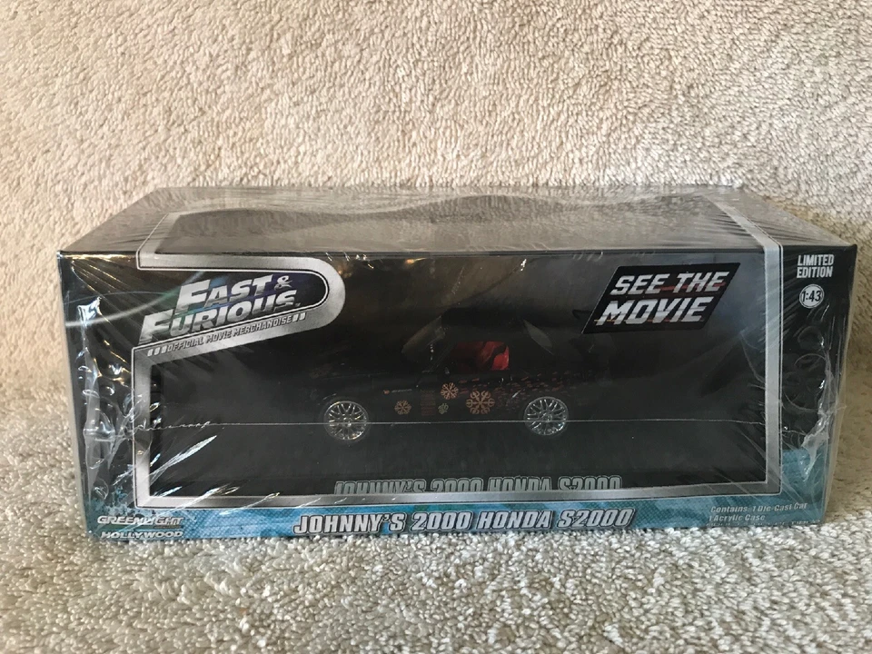 Fast and Furious Johnny's 2000 Honda S2000 Diecast Limited Edition 1 43