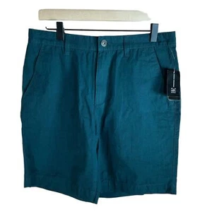 International Concepts Classic-Fit Solid 8.5" Chambray Shorts, SIZE 30 NWT - Picture 1 of 2