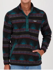 Burton Men’s Hearth Anorak Sweatshirt Henley Aztec Print Spurwink sz XS S - Picture 1 of 8