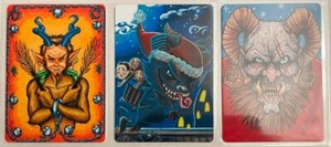 Krampus: Inked Nightmares, Part 2 - 3 card metal insert set (Attic Cards 2019)