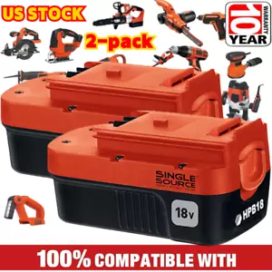 2-Pack 18V for Black and Decker HPB18 18 Volt 4.5Ah Battery HPB18-OPE 244760-00 - Picture 1 of 11