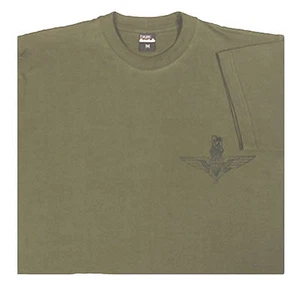 Para Regiment Army Style Military T Shirt Vintage Cotton Green Small - Picture 1 of 3