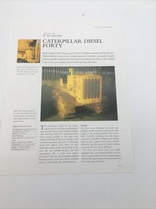 1934 Caterpillar Diesel Forty Vtg Tractor Frameable Article Pics Specs Display - Picture 1 of 1