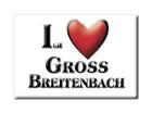 Groß Breitenbach, Bergstraße, Hessen - Deutschland Souvenir Kühlschrankmagnet