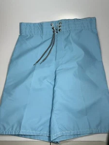 Birdwell Beach Britches 323 Board Surf Shorts Mens Lt Blue Swim Trunks ~ Sz 30 - Picture 1 of 11