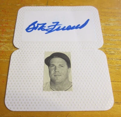 Bob Friend (d. 2019) Autographed Signed 3.5X4.5 Table Card MLB Baseball Pirates - Image 1 of 2