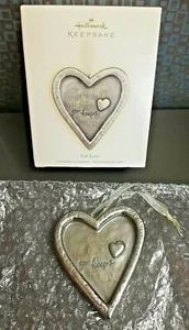 For Love Keepsake Ornament Christmas Hallmark 2008 Heart - Picture 1 of 5