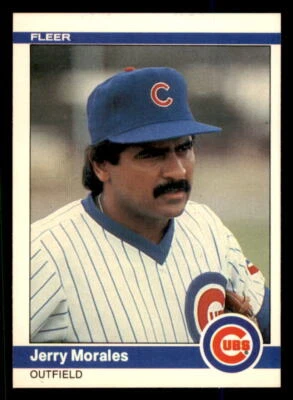 1984 Fleer #498 Jerry Morales Chicago Cubs - Image 1 of 2