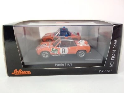 Schuco Porsche 914/06 R Rennstrecken Sicherung Norisring 1973 1/43 450370600 - Immagine 1 di 3