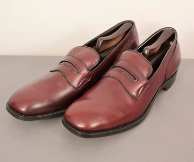Men's VTG NOS 60s Brown Cole-Haan Leather Penny Loafers Sz 10 D Shoes - Image 1 of 4
