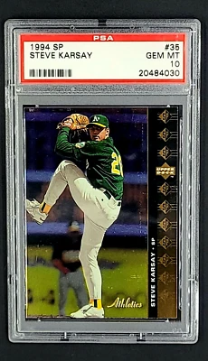 1994 UD Upper Deck SP #35 Steve Karsay Oakland Athletics PSA 10 Gem Mint POP 6 - Image 1 of 4