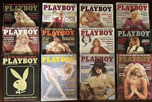 Playboy Magazine 1984 Full Year Lot Complete Set of All 12 Issues - Picture 1 of 6