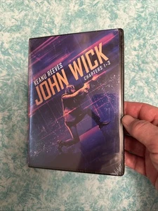 John Wick: Chapters 1 - 3 (DVD, 2019, Widescreen) Keanu Reeves ~ New - Picture 1 of 3