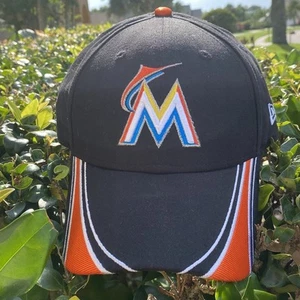 Gorra FLORIDA MARLINS NUEVA ERA 9forty Gorra Oficial Auténtica Naranja/Negro - Imagen 1 de 5