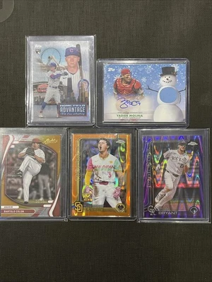 Lote de cartões esportivos da liga principal de beisebol com Yadier Molina automático, PCA Home Field Advantage e muito mais! - Imagem 1 de 4