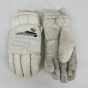 Gordini Gloves Women's Size L Large Leather Palm Thinsulate White Vintage - Picture 1 of 9
