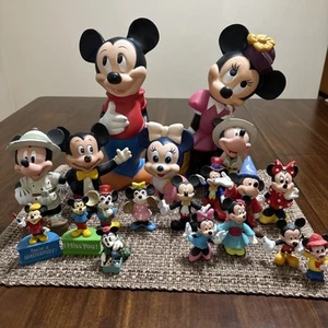 Vintage Walt Disney Mickey And Minnie Figure Lot - Picture 1 of 13