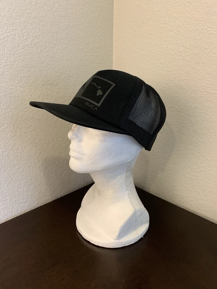 RVCA Islands Balance Box Sombrero de Camionero Negro Informal Exterior Ajustable Foto 1 de 4